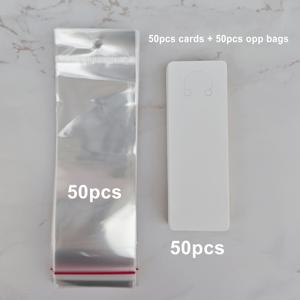 TEMU 키체인 디스플레이 카드 및 투명 포장백, 소규모 비즈니스 용품, DIY 디스플레이 카드, 주얼리 디스플레이 및 포장 용품, 비즈 보관