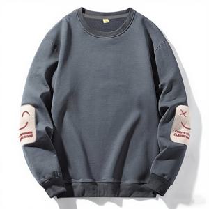 TEMU [Shule Water OBM] 봄/가을용 가벼운 루즈핏 스웨트셔츠, 레터링 자수 장식으로 이불 파티에 필수적인 다용도 의상으로 적합합니다.