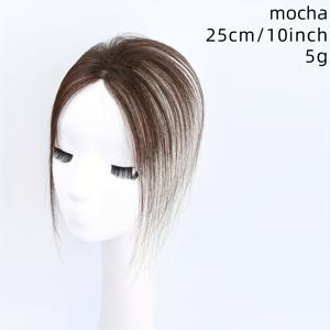 TEMU 헤어 볼륨을 주고 자연스러운 머리 모양을 연출하는 가벼운 손으로 짠 헤어피스. 머리 위에 부드럽고 풍성한 느낌을 주고, 흰머리를 가려줍니다.