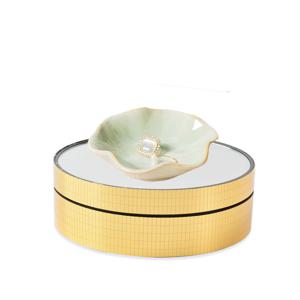 TEMU 북유럽 스타일의 세라믹 보물: 주얼리 홀더, 연꽃 수납 솔루션, 장식 접시, 스낵, 소스, 디저트를 위한 트렌디한 접시 - 필수품 (비접촉)