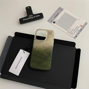 TEMU 휴대폰 케이스 - 휴대폰 케이스 - 클래식 그라데이션 마초 그린 크리에이티브 글레이서 버텍스 휴대폰 케이스, 아이폰 17/17 에어/16/15/14/13/12/11 프로 맥스/Xr/Xs/Xs 맥스 시리즈 모델에 적합. 친구, 친척을 위한 생일 선물 또는 비즈니스 선물로 완벽합니다.|아이폰케이스