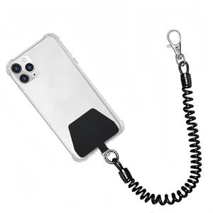 TEMU 다기능 도난 방지 휴대폰 끈 (스프링 손목 스트랩 & 접이식 탄성 커넥터 포함) - 튼튼한 휴대폰 케이스 클립, 실외 스포츠, 여행, 하이킹용 분실 방지 디자인 - 대부분의 스마트폰에 적합, 안전한 휴대폰 액세서리, 세련된 휴대폰 액세서리