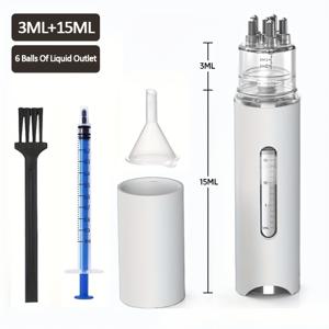 TEMU 휴대용 두피 앱플리케이터 액체 빗 마사지 빗 에센셜 오일 액체 가이드 마사지기 두피 관리 도구, 화이트, 핑크, 블랙 색상으로 제공, 두피 마사지 빗