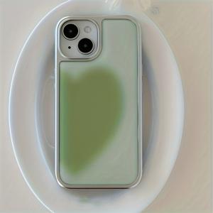 TEMU 휴대폰 케이스 - 아이폰 17Promax, 17Pro, 17, 16Promax, 16Pro, 16, 15, 14, 13용 시크하고 사랑스러운 그라데이션 하트 에폭시 폰 커버. 매력적인 낙하 방지 후면 케이스