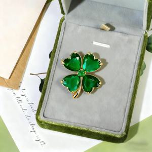 TEMU 1개 18k 금도금 프렌치 스타일 클래식 브로치 선물박스 포함, 크리스마스, 발렌타인데이 및 사계절 선물용