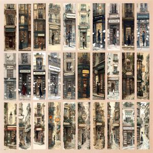 TEMU 32개 빈티지 서점 테마 북마크 세트, 책 애호가를 위한 디자인, 북클럽이나 행사에 이상적, 책 추적용 페이지 마커, 정교한 북마크 종이, 독특하고 우아한 북마크, 컬러풀 DIY 장식 페이지 마커, 학교, 페이지 분리기, 책벌레, 책 애호가, 학생 및 교사를 위한 완벽한 선물, 이상적인 독서 보상