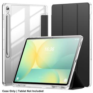 TEMU 삼성 갤럭시 탭 S10/S10 FE 10.9'' 2025 SM-X520/X526/X526B SM-X720/X726B 태블릿 보호 케이스 투명 아크릴 안티벤딩 신형 하드 케이스 펜슬 홀더 자동 슬립/ 지원
