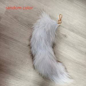 TEMU 1 모조 여우 꼬리 후크 | 부드러운 플러시 가방 자동차 장식, 여성용 핸드백 펜던트