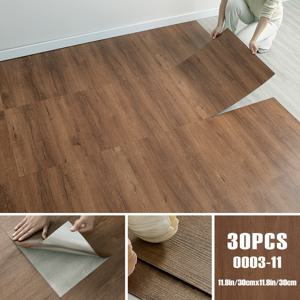 TEMU 15/30개 세트, 고급 레트로 비닐 자체 접착식 바닥재, 3D 입체 질감, 우드 그레인 벽지, 11.8X11.8인치, 떼어내어 붙이는 방식, 탈착 가능, 미끄럼 방지 자체 접착식 바닥 스티커, 방수, 내마모성, PVC 재질|스티커