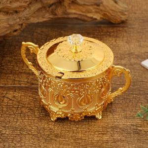 TEMU 우아한 유럽 스타일 유리 설탕병 뚜껑 포함 - 누수 방지, 재사용 가능한 주방 양념 용기, 건과일 등에 적합 - 결혼식, 휴일 및 가정용으로 완벽함