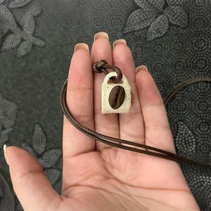 TEMU 핸드메이드 스타일 커피콩 미니 컵 목걸이, 폴리머 클레이 펜던트 레이어링 넥 액세서리 – 그녀를 위한 수제 선물 (크리스마스 선물)