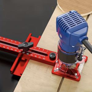 TEMU 44cm 3-in-1 알루미늄 조각 및 밀링 머신 클램프 목공 엣지 트리밍 스탠드 보조 도구, 정밀 절단 및 홈 절단 도구, 다기능 디자인. 중형 목공 및 DIY 프로젝트용