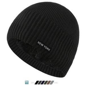 TEMU 1개 뉴욕 라벨 플러시 비니 모자 - 뉴욕 태그 포함, 가볍고 따뜻한 겨울 모자, 스키, 크리스마스용 - 남녀공용 아웃도어, 손세탁 가능, 휴일 선물 (테마)