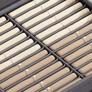 TEMU 24구 서랍 정리함 - 내구성 강한 나일론 소재, 옷장, 속옷, 양말, 바지, 티셔츠, 요가 팬츠 수납용 - 공간절약형 직사각형 서랍, 부드러운 슬라이드 아웃 기능, 옷장 또는 서랍장, 침대 밑 수납용