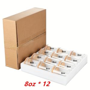 TEMU 12pcs/세트, 바마부 뚜껑 유리 스파이스 재, 깨지지 않는 포장, 주방 유리 밀봉 재, 조미료 보관 재