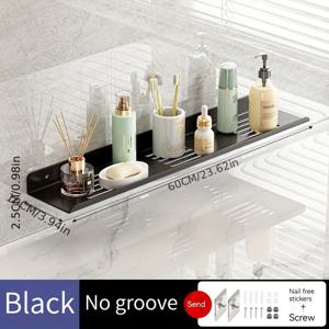 TEMU 1개 U자형 다층 욕실 수납 랙 | 벽걸이형 플로팅 선반, 스테인리스 스틸 엔드, 매립형 디자인, /70/78cm 사이즈