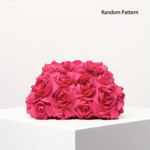 TEMU 여성용 우아한 장미꽃 클러치 지갑 - 버클 잠금장치가 있는 웨딩 & 파티 핸드백, 부드러운 색상 (/////), 신부, 신부 들러리, 발렌타인데이를 위한 로맨틱한 선물