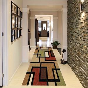 TEMU 1pc 빈티지 기하학적 영역 러그, 인조 카시미어, /m², 미끄럼 방지 후면, 12mm 두께, 기계 세척 가능, 거실, 주방, 욕실, 침실, 공부실, 게임룸, 세탁실, 레스토랑, 호텔, 홀웨이 바닥 장식용 편안한 쿠션