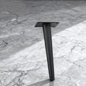 TEMU 4개 가구 다리 세트, 블랙 메탈 테이블 다리, 800kg 지지 가능, 소파, 커피 테이블, TV 스탠드, 캐비닛 및 기타 가구용 원형 원뿔형 철제 다리