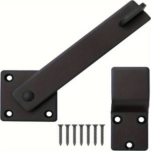 TEMU 1개 헛간문용 회전식 고강도 철제걸쇠 5.5인치 캐러비너형 슬라이딩도어 잠금핀, 안전한 출입구 마감, 산업적인 디자인, 빈티지 하드웨어, 내구성 있는 소재, 견고한 구조, 홈퍼페크션을 위한 도어패스너