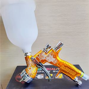 TEMU DevidISS PRO LITE GTE20 스프레이 건 - 600ml 고용량 페인트 도구, 1.3mm 팁으로 매끄러운 마감, 내구성 있는 강철 구조 및 인체공학적 디자인 - 전문 자동차 바디 수리 및 DIY 페인팅 솔루션, 스프레이 페인트 건, 자동차 페인팅, 슬림 메탈릭 마감, 견고한 구조