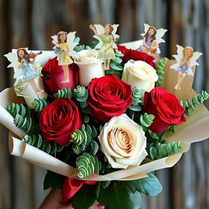 TEMU 웹베터 형광 날개 요정 5개 세트 - 정원, 부케, 봄 장식, 야외/요정 파티용 레진 미니어처 요정 (정원 장식과 호환) - 5개