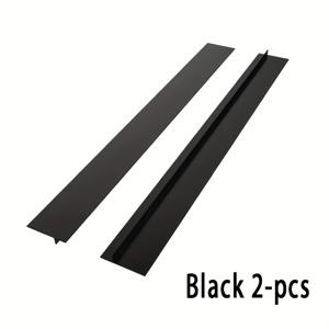 TEMU 2개 세트, 내열 실리콘 스토브 커버 - 주방 조리대 공간 절약 - 튀김 및 스크래치 방지 - 가전 제품 및 스토브 사이 사용에 적합, 실리콘 틈새 커버, 오븐 틈새 충전 밀봉, 21인치, 간편한 청소