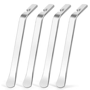 TEMU 4개 ASDTODW 전문가용 헤비듀티 자전거 타이어 체인저 레버 & 도구 - 헤비듀티 금속 타이어 체인저, 산악용, 정비사 및 DIY 타이어 교체용 수리 레버