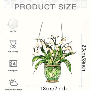 TEMU 2D 플랫 - [2D 도어 커튼] 2D 플랫 - [2D 도어 커튼] 2D 민들레 선캐쳐 (7인치 * 8인치), 아크릴 재질, 가족, 친구를 위한 선물로 좋은 창문 장식