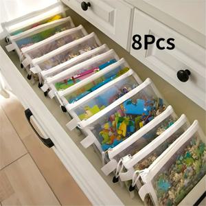 TEMU 8개입 BUNKI A6/A5 대용량 메쉬 지퍼 파우치 - 투명 메쉬 프론트, A4/A5 용지 및 펜 호환 가능, 사무실/학교/가정용 내구성 문서 및 문구 보관 (8개), 슬림 디자인, 튼튼한 구조, 오피스 전문가용, 디자인, 강화 스티칭, 여행 액세서리, 항공사 승인, 지퍼 컨테이너, 펜 홀더|파우치|편지지|A4용지