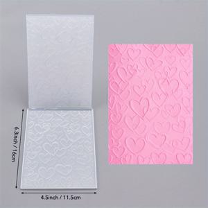 TEMU 3D 엠보싱 폴더, 질감 있는 패턴 제작에 적합, 스크랩북 및 장식용 카드보드 공예 프로젝트에 완벽