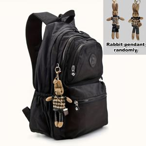 TEMU 이 대용량 백팩은 귀여운 펜던트와 다양한 포켓이 특징이며, 세탁 가능한 원단으로 제작되었습니다. 유명한 국내 브랜드에서 인증을 받았으며, 16단계 세탁 과정을 거쳐서 제작되었으며, 내구성이 뛰어나고 스크래치 방지 기능이 있습니다.