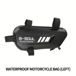 TEMU 신형 자전거 탑튜브 백, 방수 하드 쉘 사이클링 스토리지 팩 멀티툴 정리함 포함, 로드 & 마운틴 바이크용 범용 프레임 백