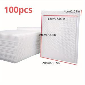 TEMU 50/100 두꺼운 PE 버블 메일러 백, 부활절 파티 선물 자체 밀봉 방진 포장 봉투, 보석 및 소형 물품에 적합, 결혼식, 약혼 발렌타인데이 집들이용 - 구매 전 사이즈 확인 필요, 밑단 치수 포함