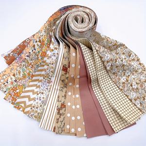 TEMU 카키색 꽃무늬 패브릭 롤 42개, 퀼팅 젤리 롤, 패치, 공예, 공예 키트, 추수감사절, 초보자용 재봉, 스크랩북 등에 완벽