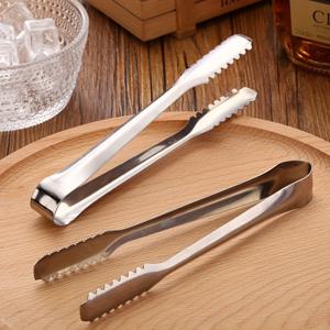 TEMU 2/6개 6.5인치 금속 얼음 집게 세라테이션, 스테인리스 스틸 설탕 큐브 집게, 내구성 있는 스낵//아이스 버킷/치즈 보드/샤르퀴트리 보드용 식품 집게, 카페/바 액세서리, 실용적인 주방 도구, 식기세척기 안전