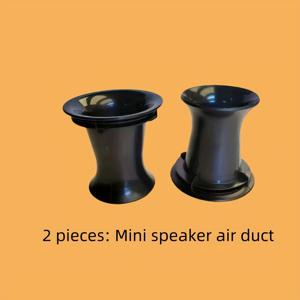 TEMU 2개 2.6인치 직경, 2.9인치 길이 ABS 스피커 공기 배관 튜브 3-4인치 스피커용: 이중 헤드 원통형 디자인, 부드러운 표면, 내구성, 사운드 품질 향상, 배터리 필요 없음