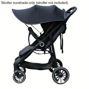 TEMU 유모차용 선쉐이드 캐노피, 베이비 유모차 액세서리, 자외선 차단, 선쉐이드 커버, 솔리드 블랙