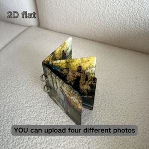 TEMU 결혼식 사진, 애완동물 사진, 파티 사진을 위한 맞춤 아크릴 포토 앨범 4장 세트 - 친구와 가족에게 생일 선물로 주기