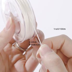 TEMU 2D 평면, 0.2/0.6/0.8/1/1.2mm 사각 박스 플랫 와이어 화이트 직조 밴드, DIY 수제 비딩 내구성 고무 밴드 탄력 액세서리, 비딩 도구용 밴드