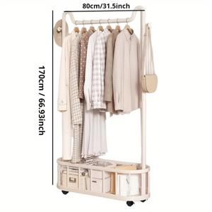 TEMU 1개 다기능 바닥형 옷걸이, 침실, 발코니, 욕실용 - 조립 필요