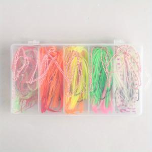 TEMU 10개/박스 20개/박스 바다 낚시용 루미너스 치누 훅 소프트 러버 스커트 인치쿠 지그킹 후크