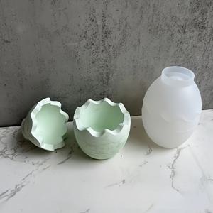 TEMU 캔들 자르 실리콘 몰드 with 뚜껑 - 핸드메이드 DIY 창의적인 달걀 모양 몰드, 석고, 레진, 아로마테라피 제작에 완벽, 홈 및 선물 디스플레이에 이상적, 캔들 홀더 몰드|독특한 디자인|내구성 있는 몰드