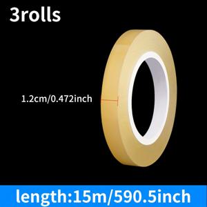 TEMU 식품용 접착 테이프 - 캔, 쿠키 상자, 차통, 사탕 선물 상자 밀봉용 투명 잔여물 없는 PVC 비식품 등급 에지 보호 씰링 테이프