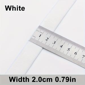 TEMU 10M 고탄성 고무줄, 블랙 & 화이트, 2cm-5cm 폭 직조 허리 보호대, 다목적 재봉용 탄성 코드 스풀, 의류 액세서리 및 공예용, 두꺼운 탄성 밴드, 고탄성 고무줄