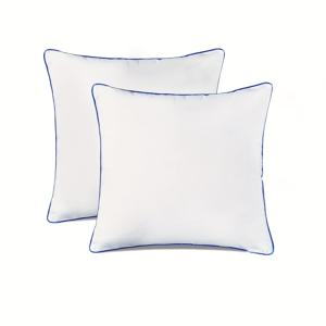 TEMU 2개 세트 단면 베개 인서트, 피부 친화적, 통기성, 부드러운 지지력, 사계절 사용 가능, 네 가지 사이즈, 거실 소파, 발코니 장식, 침실 침대, 차량 뒷좌석, 사무실 의자용 베개 인서트