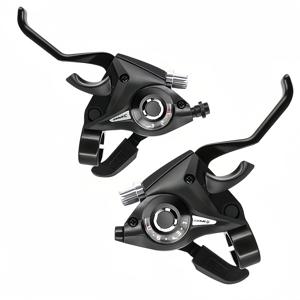 TEMU 자전거 레버 3x7 3x8 속도 변속기 기어 표시기 및 V- 케이블 포함, 산악자전거, 로드바이크, MTB, 싱글 스피드 사이클 & 고정 기어용 - 사이클링 액세서리