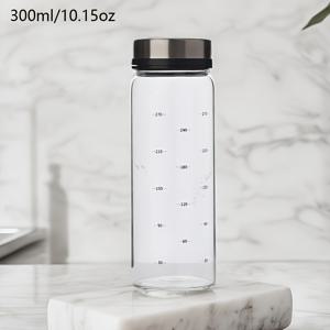 TEMU 고내열 보로실리케이트 유리 스파이스 병 소금 & 후추통, 재사용 가능, 다양한 사이즈 (10.15/16.91/25.36/33.81oz) 주방 양념 용기, BBQ 스파이스 보관, 가정용 레스토랑 커피숍