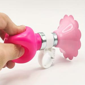 TEMU 모던 핑크 PVC 자전거 벨 - 내구성, 경량, 간편한 설치, 산악 자전거 및 로드 자전거에 적합, 에어 안전 알람, 자전거 액세서리 모던 벨