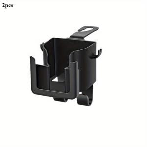 TEMU 2개 세트 다용도 차량용 시트 등받이 정리함 (컵 홀더, 휴대폰 거치대, 후크 포함; 내구성이 뛰어나고 세척이 용이한 소재로 제작), 대부분의 차량 모델과 호환, 물병, 밀크티 봉투, 쓰레기 봉투, 안경 등 보관 가능